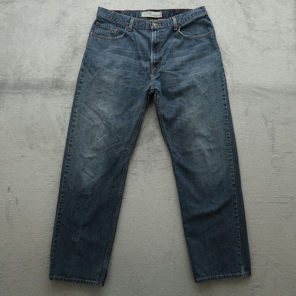 Levi's 559 Jeans Mens Size 38x34 Blue Relaxed Fit 100% Cotton Denim Medium Stone